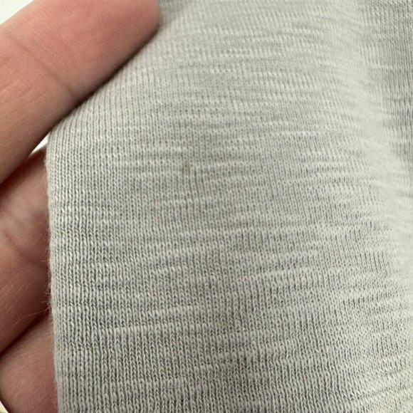 American Giant Shirt Womens Med Long Sleeve Gray V Neck Casual Warm Made in USA - Picture 4 of 6